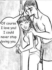 Granddad and sweetened granddaughter