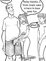 Nurse co-co-puffies has to give two of her young patients   the flu shot, but they are scared, watch how she puts them   at ease in this exclusive 3d comic!