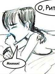 Young amanda 3d stunning 3d toon teen dresses up like a schoolgirl