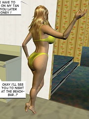 Check out our platinum blonde 3d teen marissa as she poses naked in   the moonlight